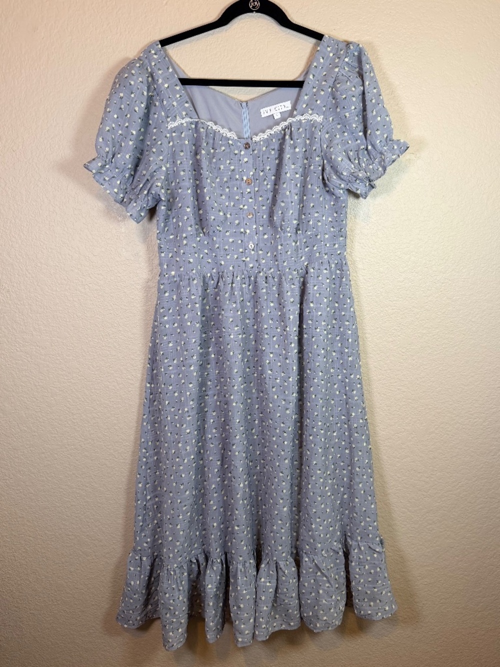 IVY CITY CO Light Periwinkle Floral Dress